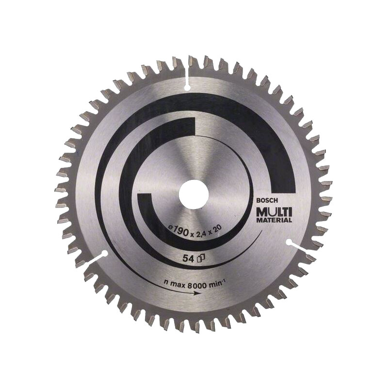 Kotúč pílový na rôzne materiály Bosch Standard for Multi Material 190×20/16×2,4 mm 54 zubov