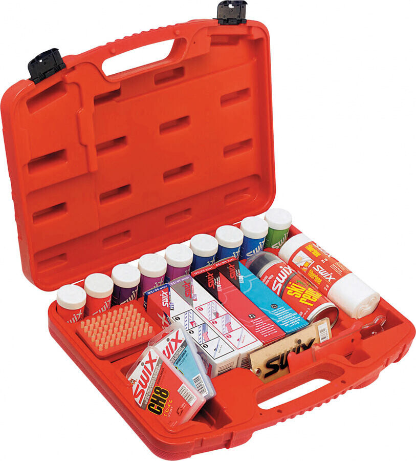 Kufor s voskami Swix Small Wax Case Nordic, Filled