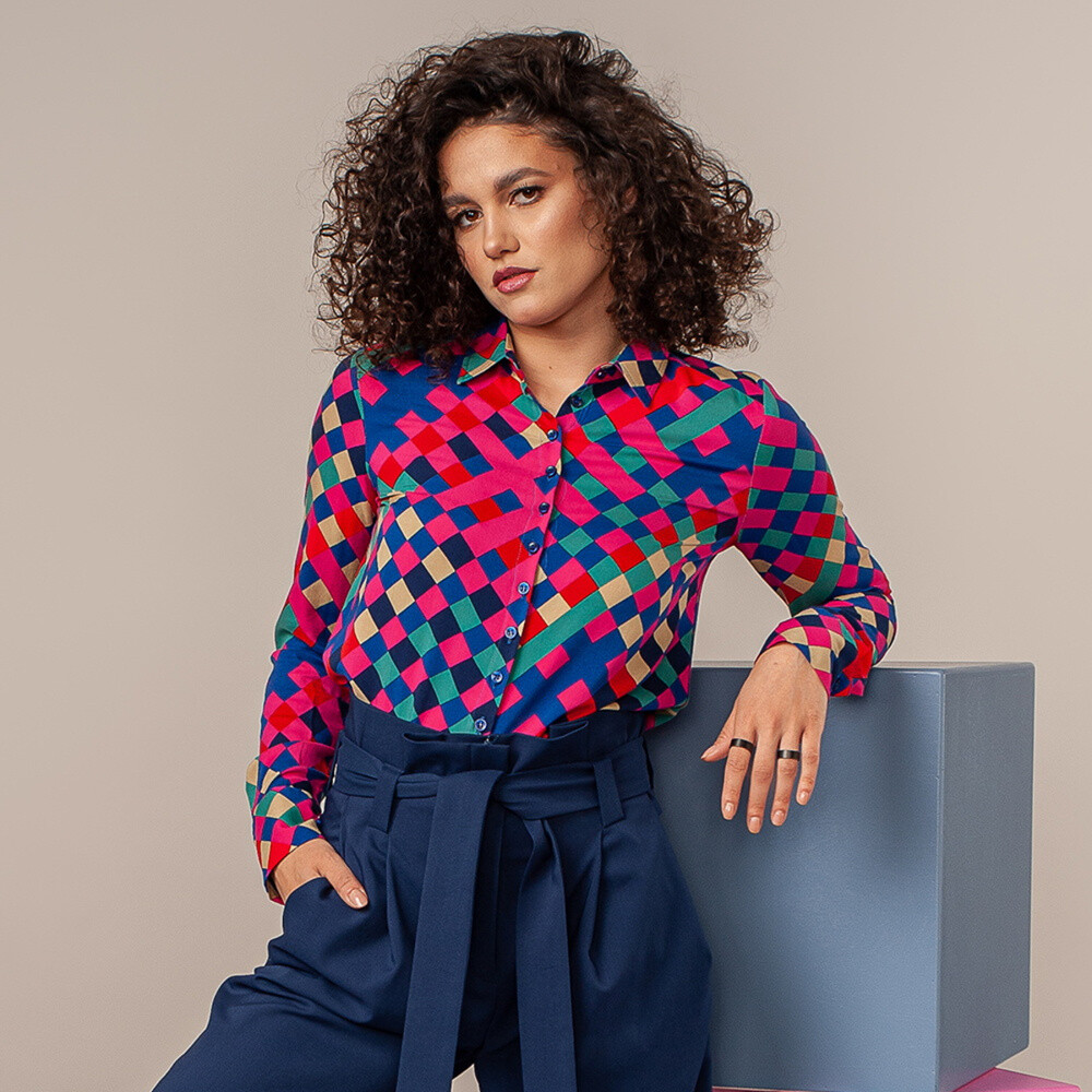 Dámska Košeľa s dlhým rukávom Willsoor Vzor 13995