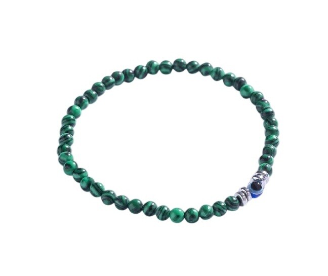 Marc Malone Pánsky korálkový náramok s malachitom MCGB5092