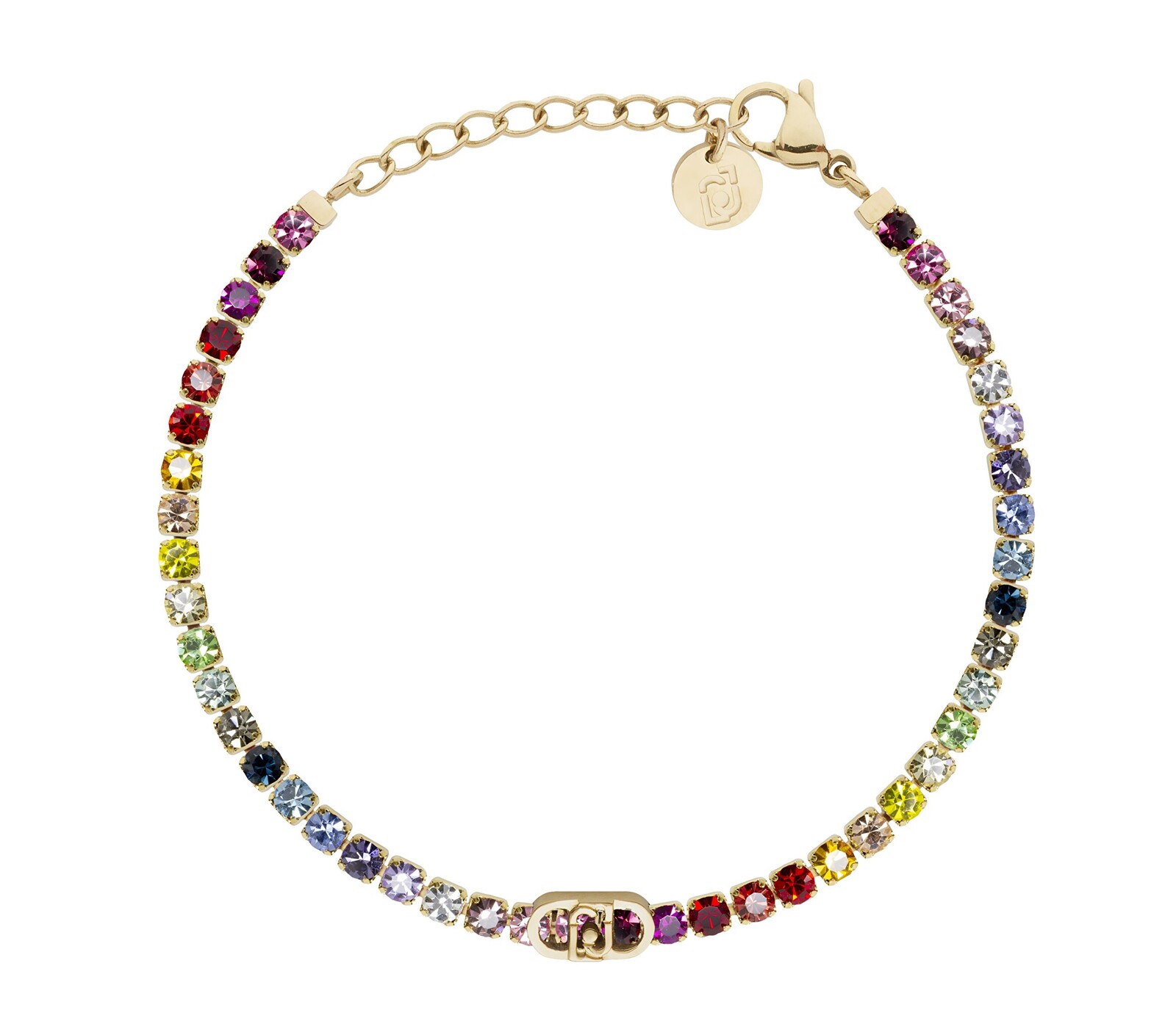 Liu Jo Tenisový náramok s dúhovými kryštálmi Stones LJ3222