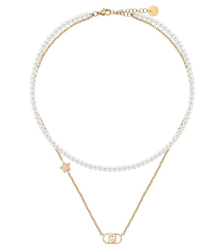 Liu Jo Dvojitý perlový náhrdelník pre ženy Stones LJ3164