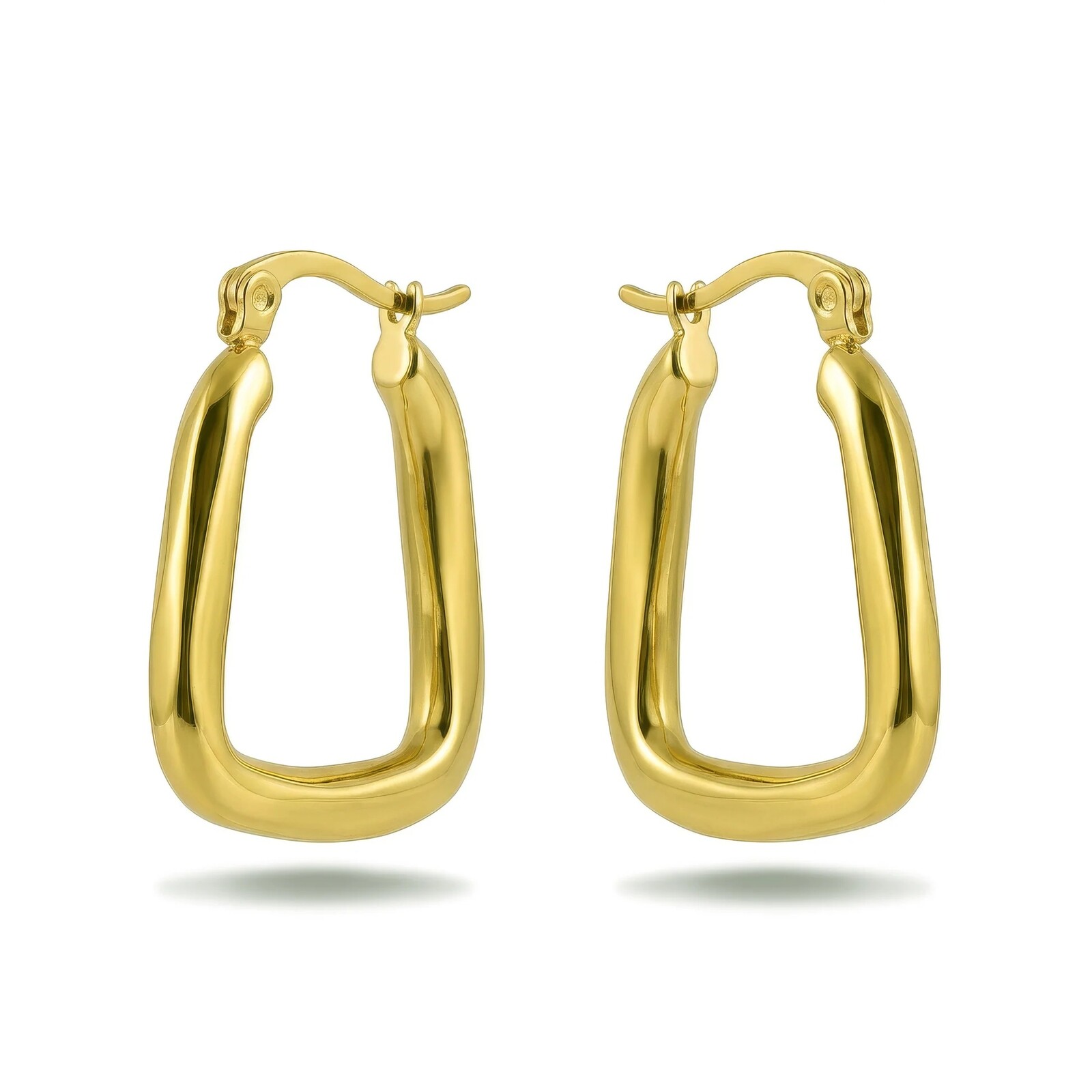 Victoria Walls Oválne pozlátené náušnice Zyrelia Gold VWE260595G