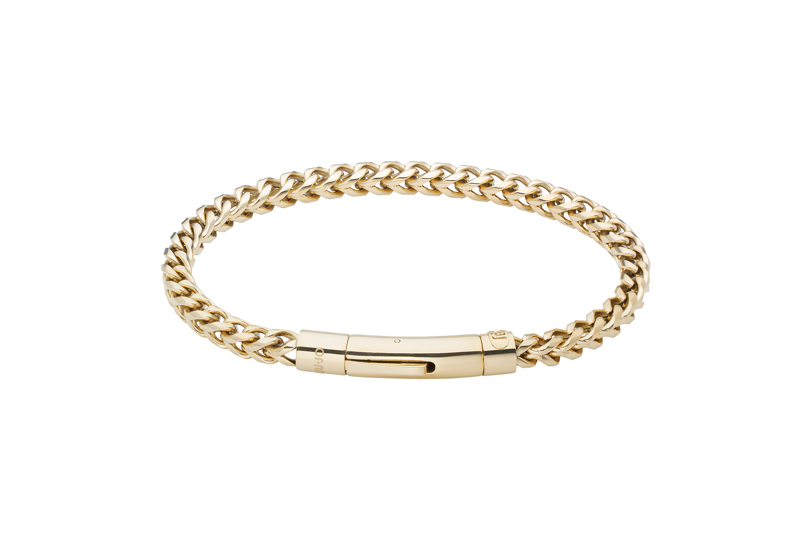 Liu Jo Slušivý pozlátený náramok pre mužov MLJ687