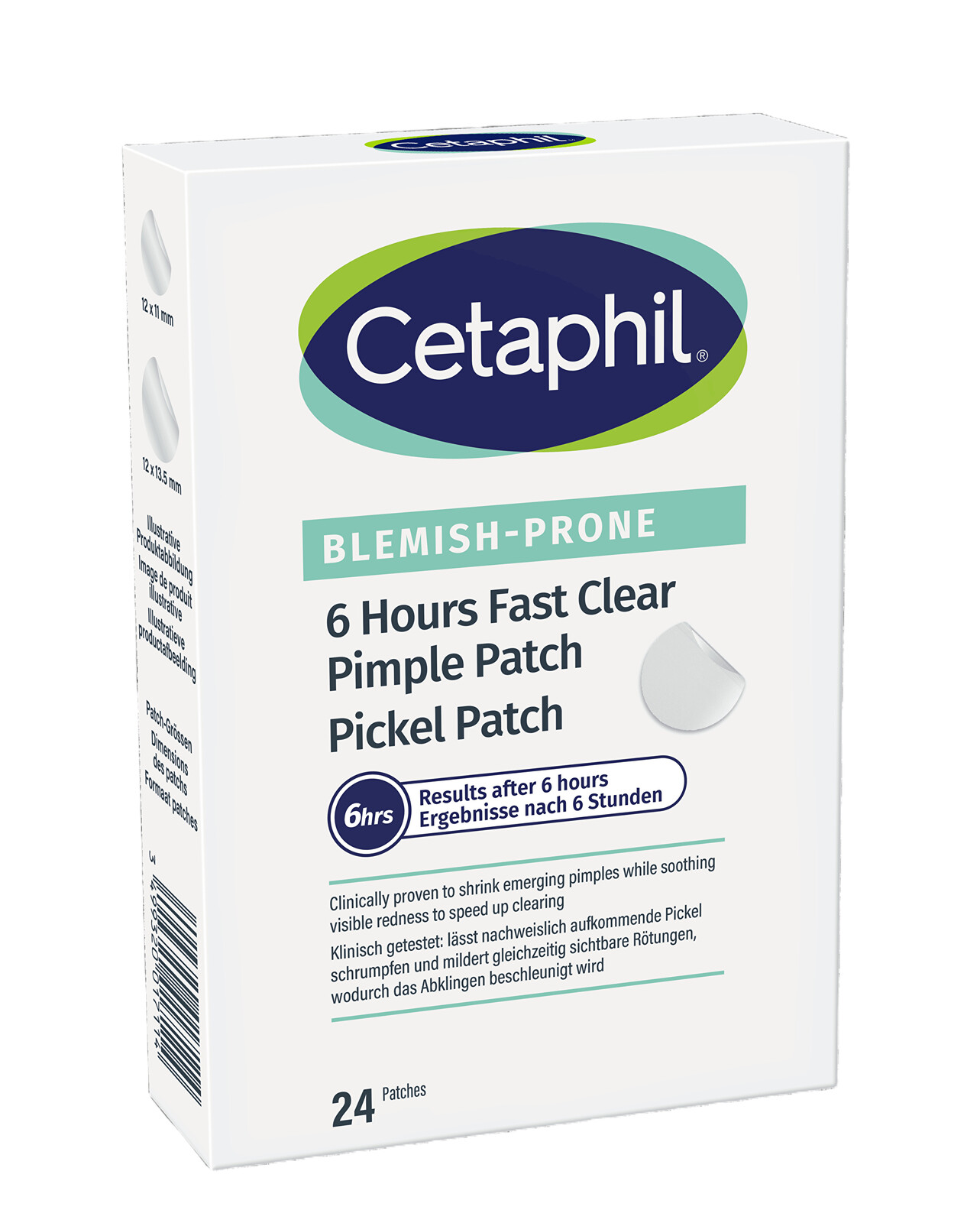 Cetaphil Lokálne náplasti na akné 6 Hour Fast Clear Pimple Patch 24 ks