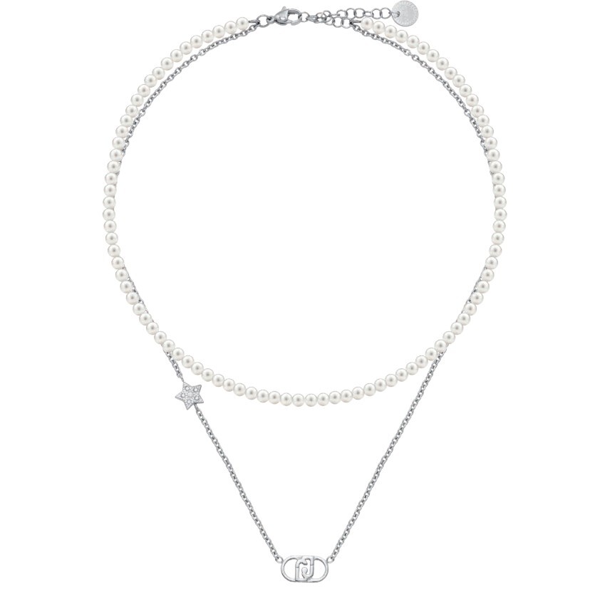 Liu Jo Dvojitý perlový náhrdelník pre ženy Stones LJ3163