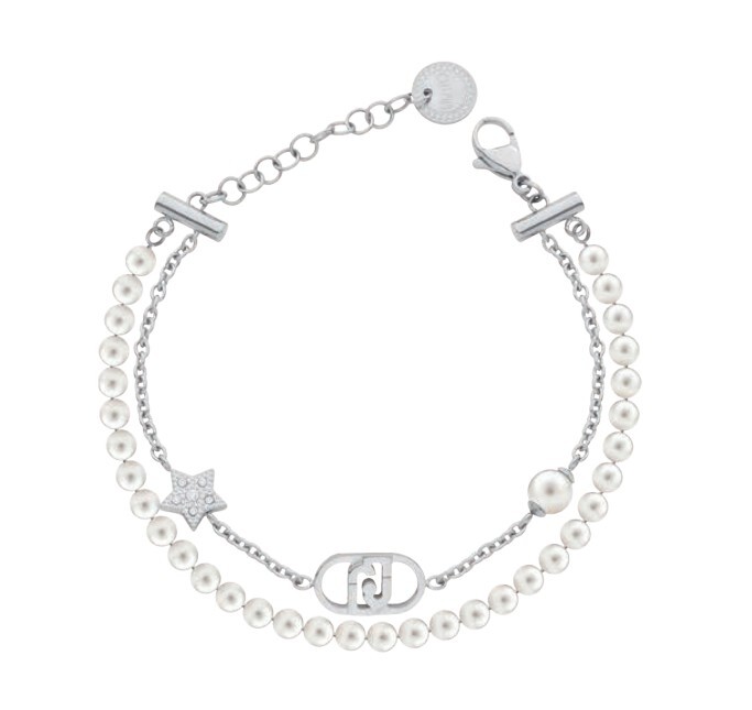 Liu Jo Dvojitý náramok so syntetickými perlami Stones LJ3165