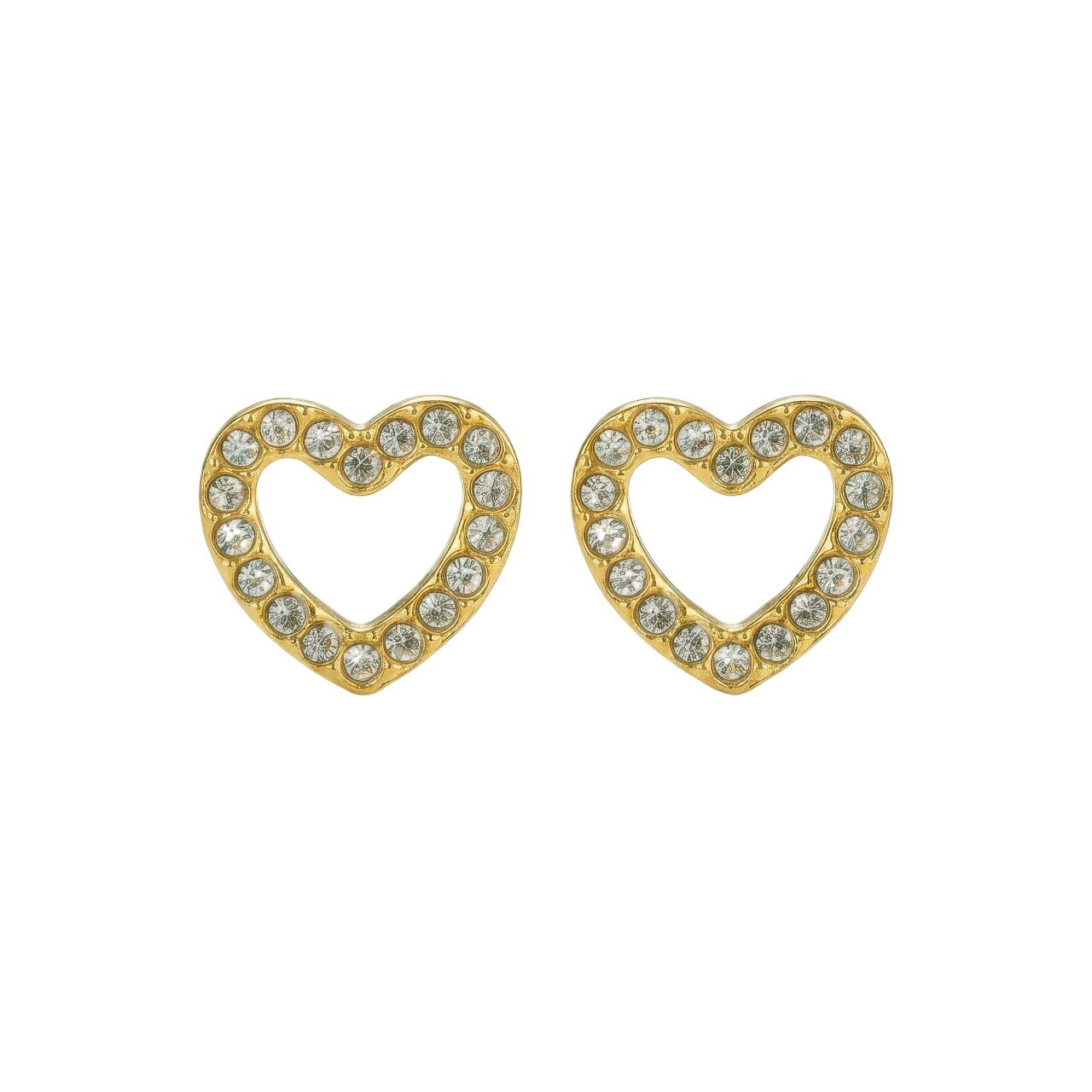 Emily Westwood Srdiečkové pozlátené náušnice Virelle EWE260597G