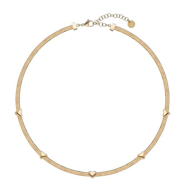 Liu Jo Srdcový pozlátený náhrdelník pre ženy Hádok LJ3189