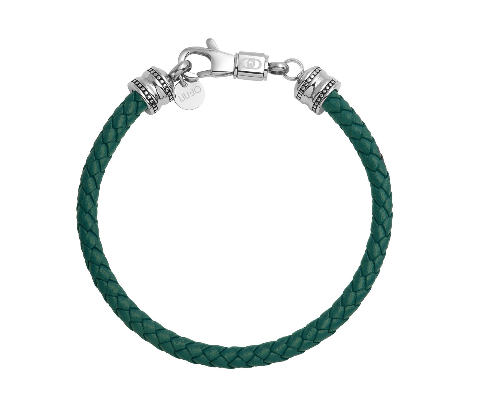 Liu Jo Kožený zelený pánsky náramok MLJ669