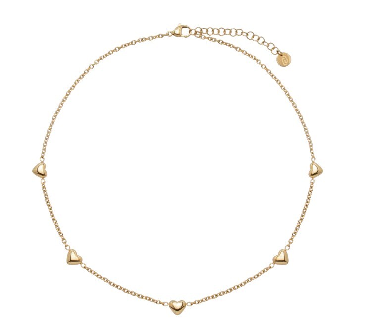 Liu Jo Srdcový pozlátený náhrdelník pre ženy Icones LJ3194