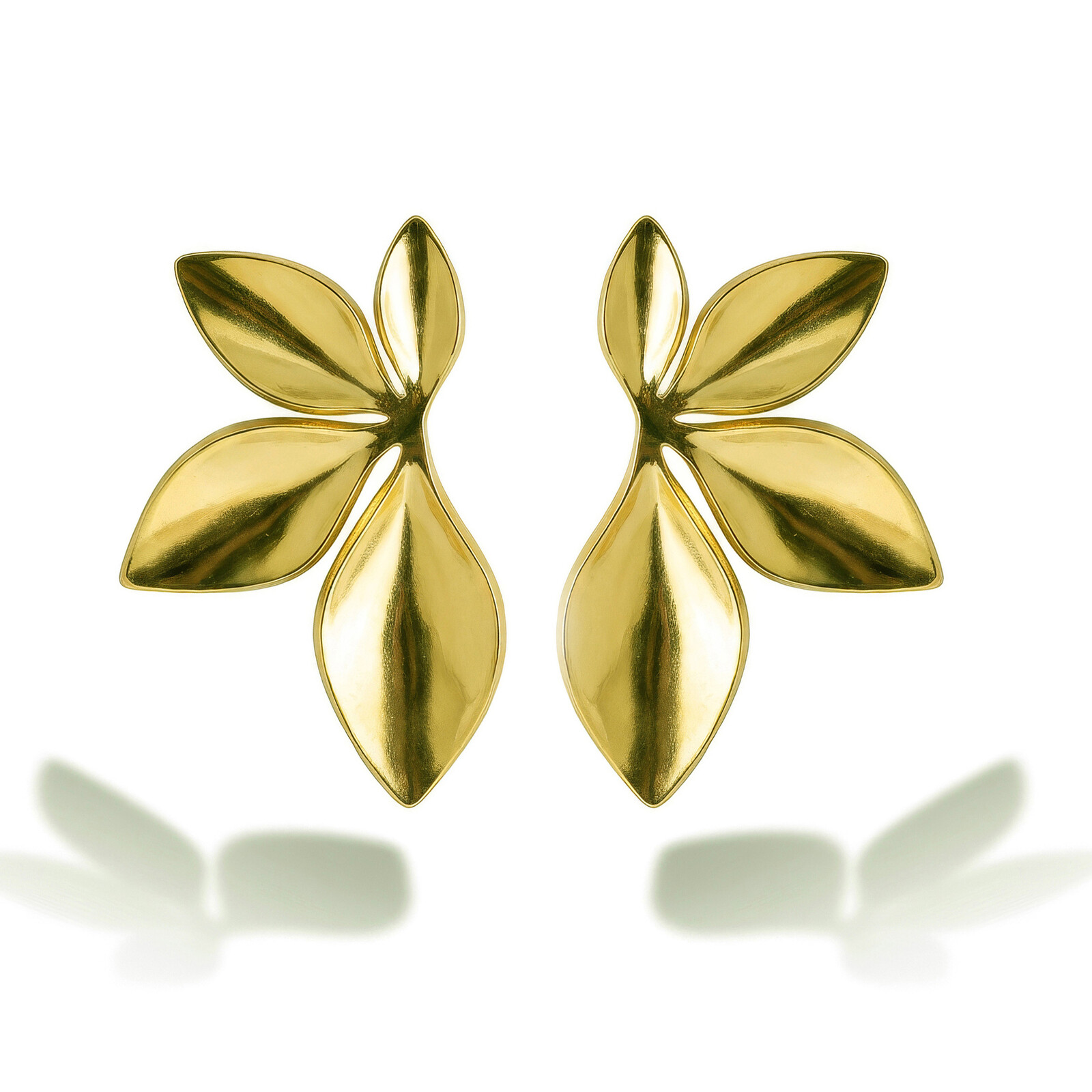 Emily Westwood Jedinečné pozlátené náušnice Kvety Celestia EWE260587G