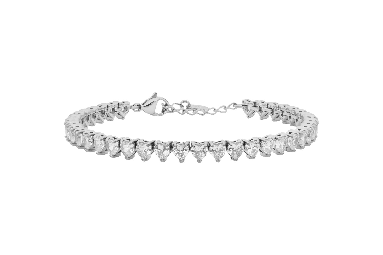 Liu Jo Tenisový srdečný náramok s kryštálmi Stones LJ3223