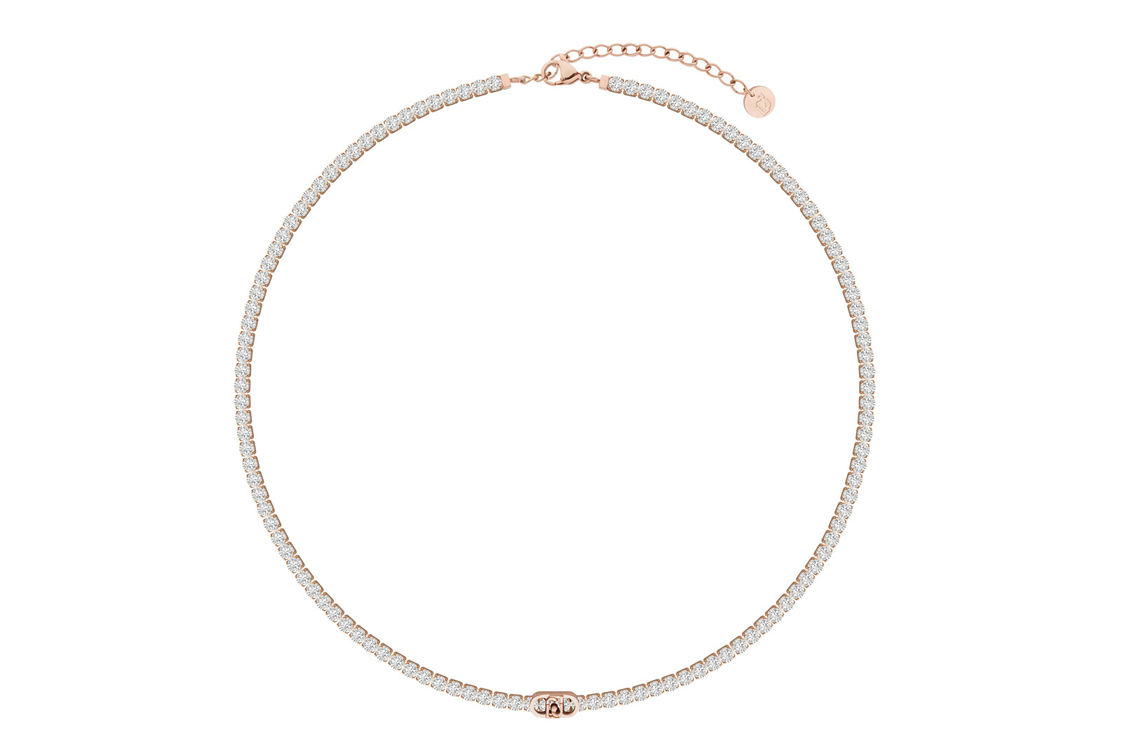 Liu Jo Pozlátený tenisový náhrdelník Stones LJ3212