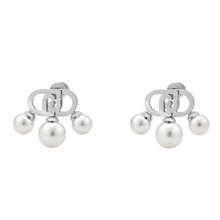 Liu Jo Očarujúce oceľové náušnice s perlami Stones LJ3174