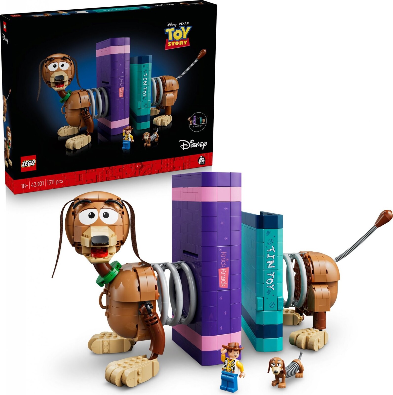 LEGO® Disney Pixar 43301 Knižné zarážky: Pes Slinky z Toy Story