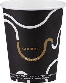 Intertan SA Tessera Kelímek papírový Gourmet black 220 ml, 50 ks