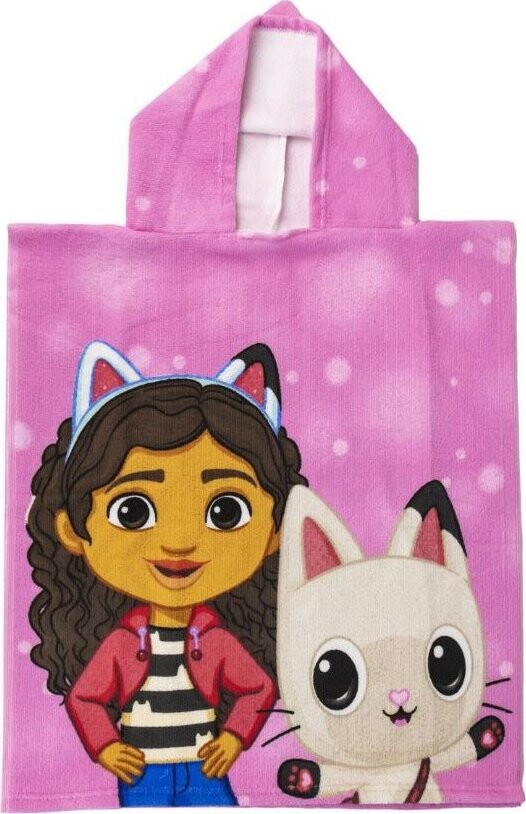 Cerda Gabby's Dollhouse: Happy - Dětská osuška/pončo