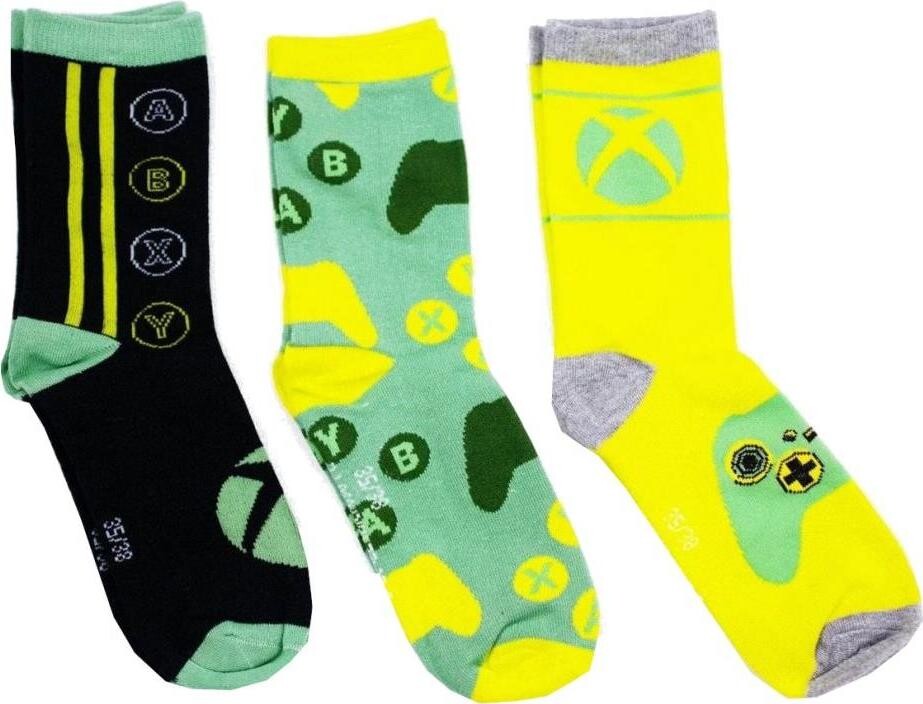 Xbox: Buttons And Icons – detské ponožky (35 – 38)