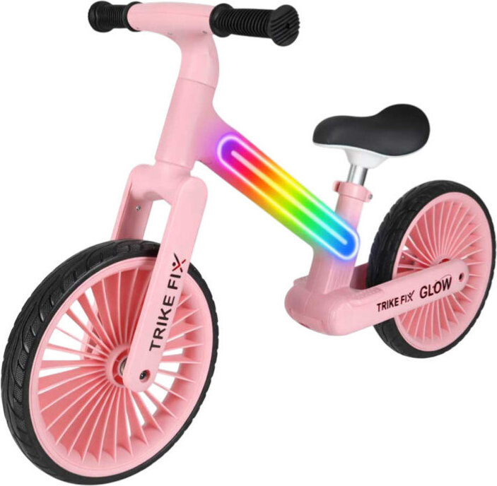 Trike Fix KX2867 Odrážedlo Glow LED růžové