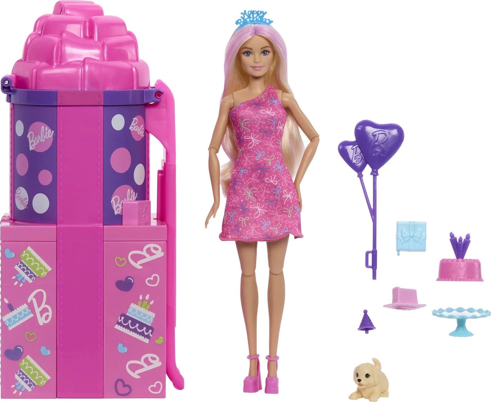 Barbie Party Reveal Herná sada so šmykľavkou