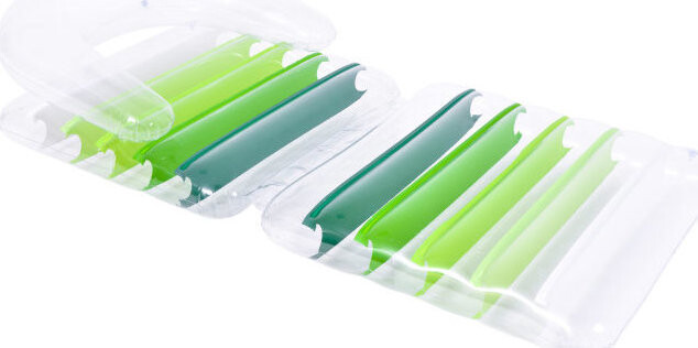 SunClub 33057 Skládací nafukovací matrace 180 × 79 cm, zelená