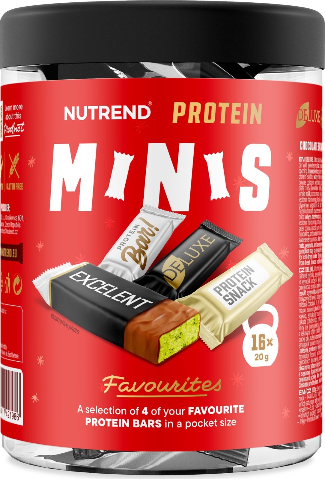 Nutrend Protein Minis 16× 20 g, mix príchutí