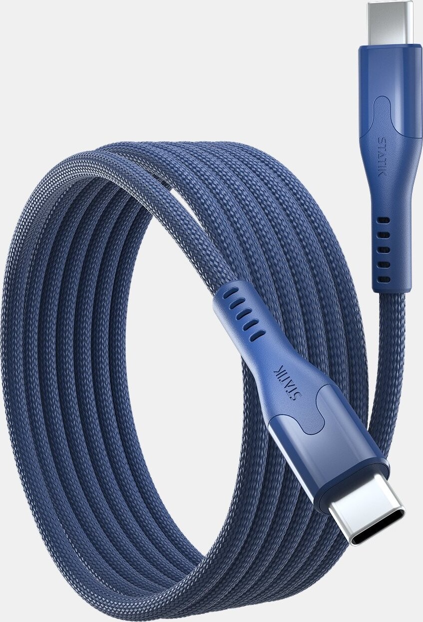 Statik MagStack magnetický USB-C kábel – modrý (1 m)