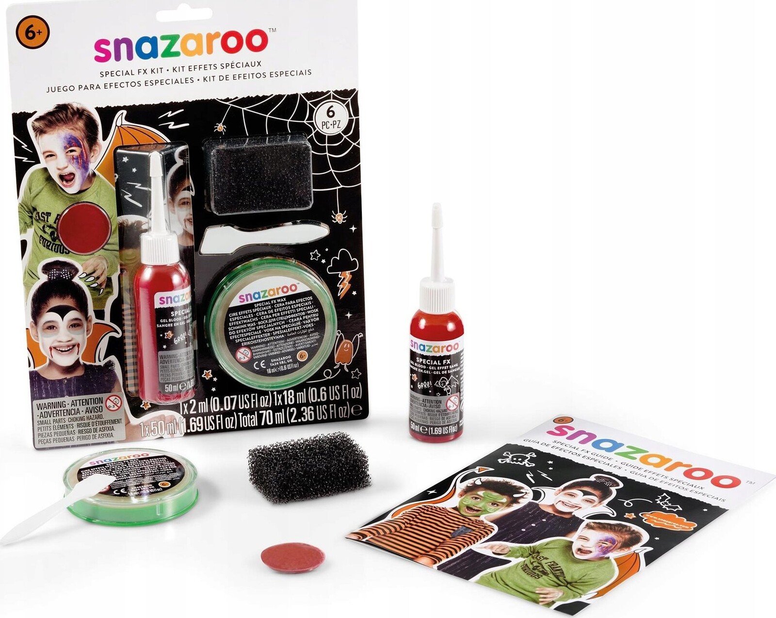SNAZAROO Súprava na špeciálne efekty FX s voskom a falošnou krvou