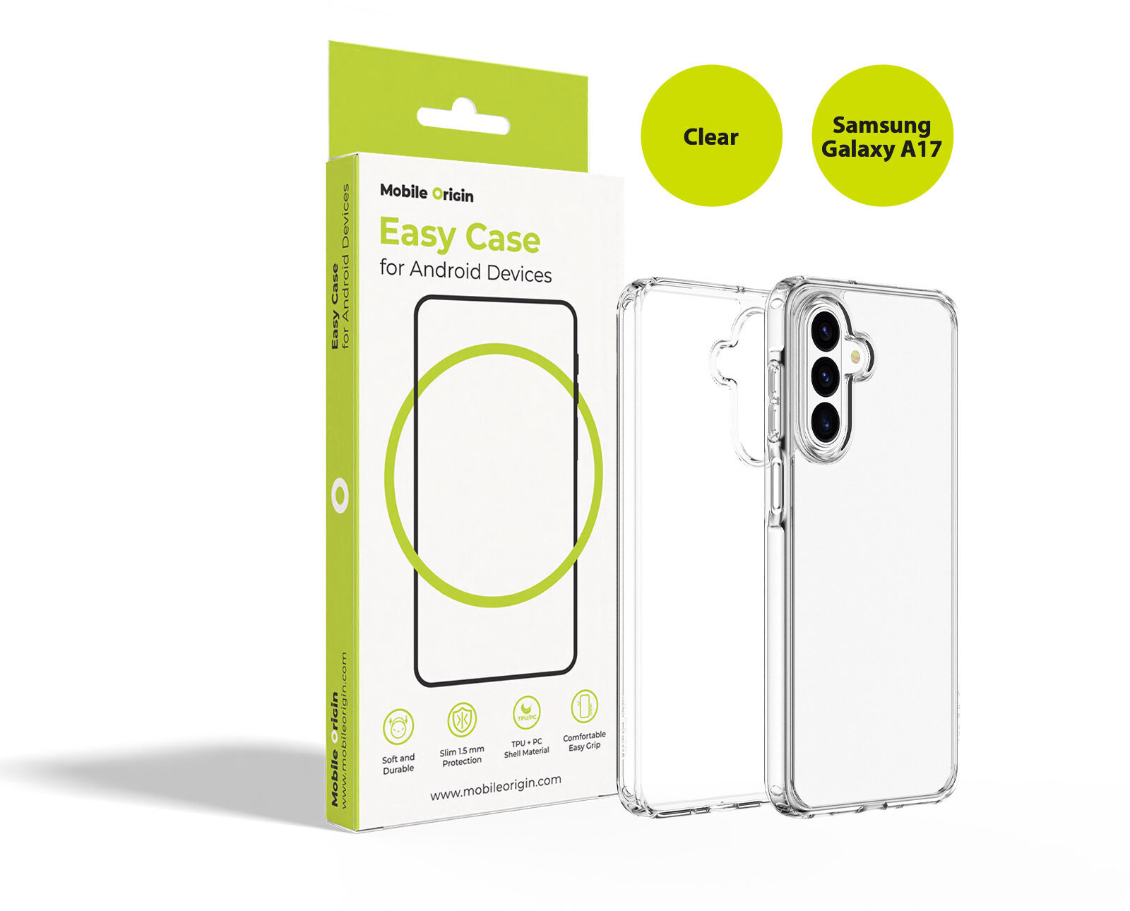 Mobile Origin Easy Case Clear Samsung Galaxy A17
