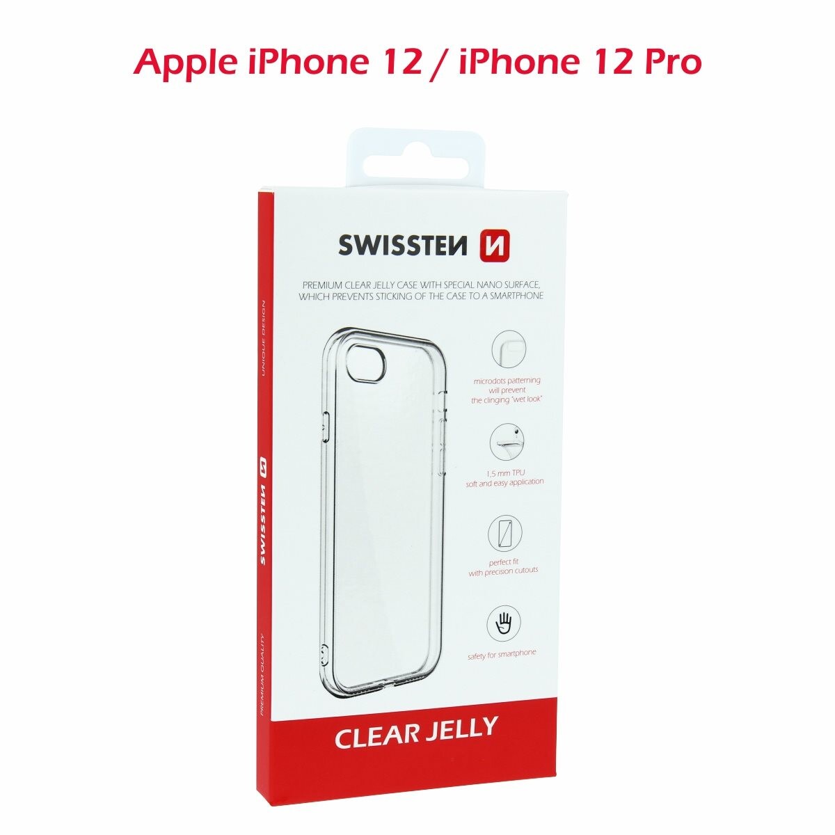 Swissten Clear Jelly na Apple iPhone 12/iPhone 12 Pro
