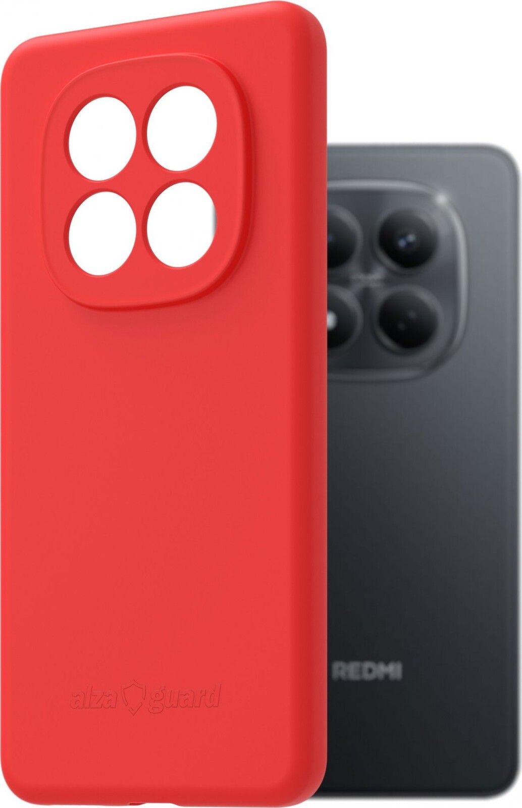 AlzaGuard Matte TPU Case pre Xiaomi Redmi Note 15 Pro 4G červené