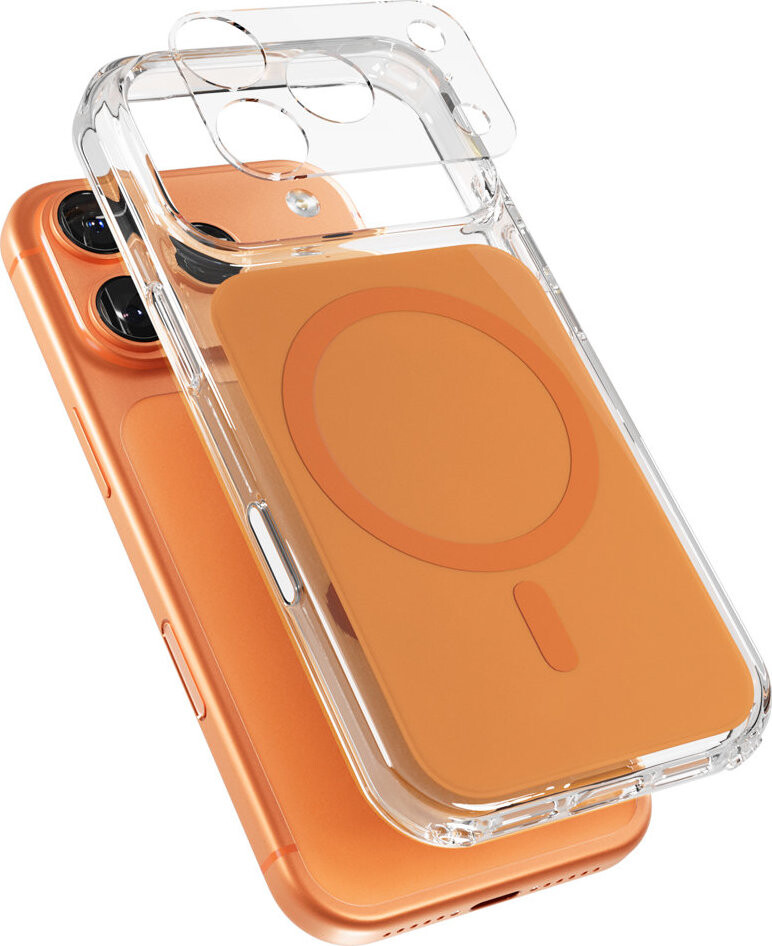 Epico Tile Mag+ kryt iPhone 17 Pro Qi2 & MagSafe kompatibilný – kozmický oranžový