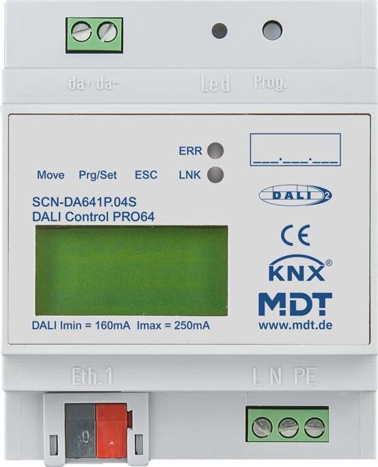 MDT Technologies KNX brána na DALI-2, 4M, IP webové rozhranie