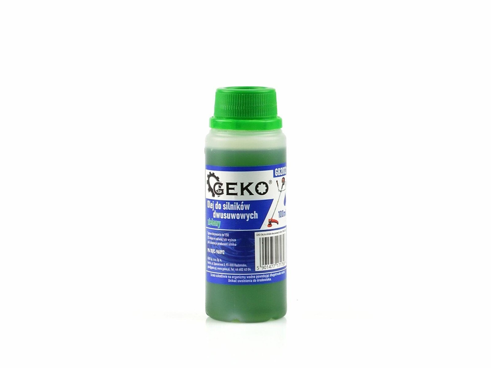 Geko olej pre dvojtaktné motory zelený 100 ml