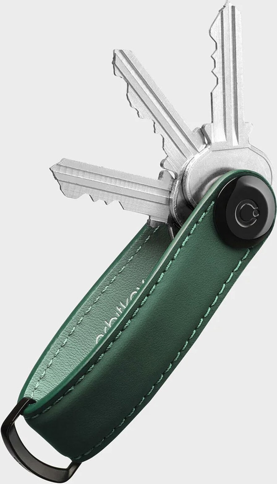 ORBITKEY Key Organiser Matte Leather – Forest