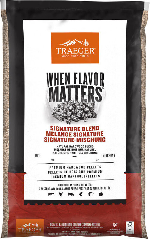 TRAEGER Signature Blend Pellets - Olše + Javor + Třešeň 9 kg