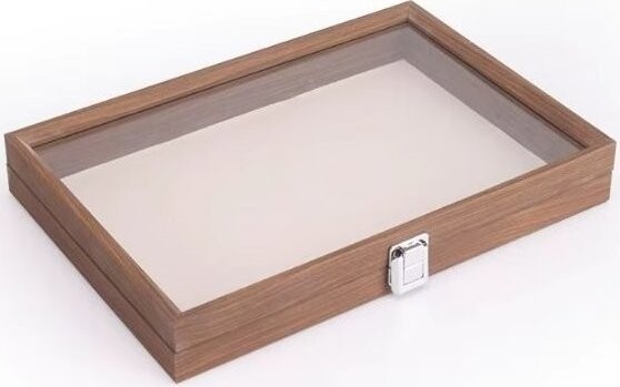 Colektio Šperková kazeta so skleneným vekom – bez priehradiek