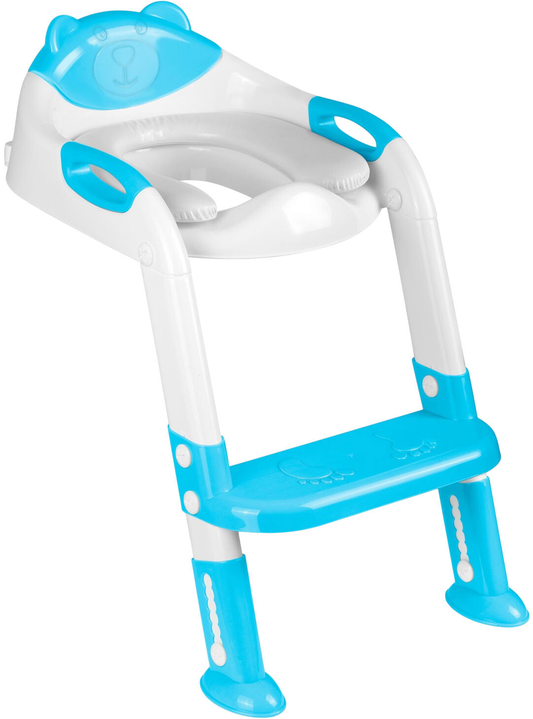 Ricokids 729200 Dětské WC sedátko se schůdky medvídek, modré