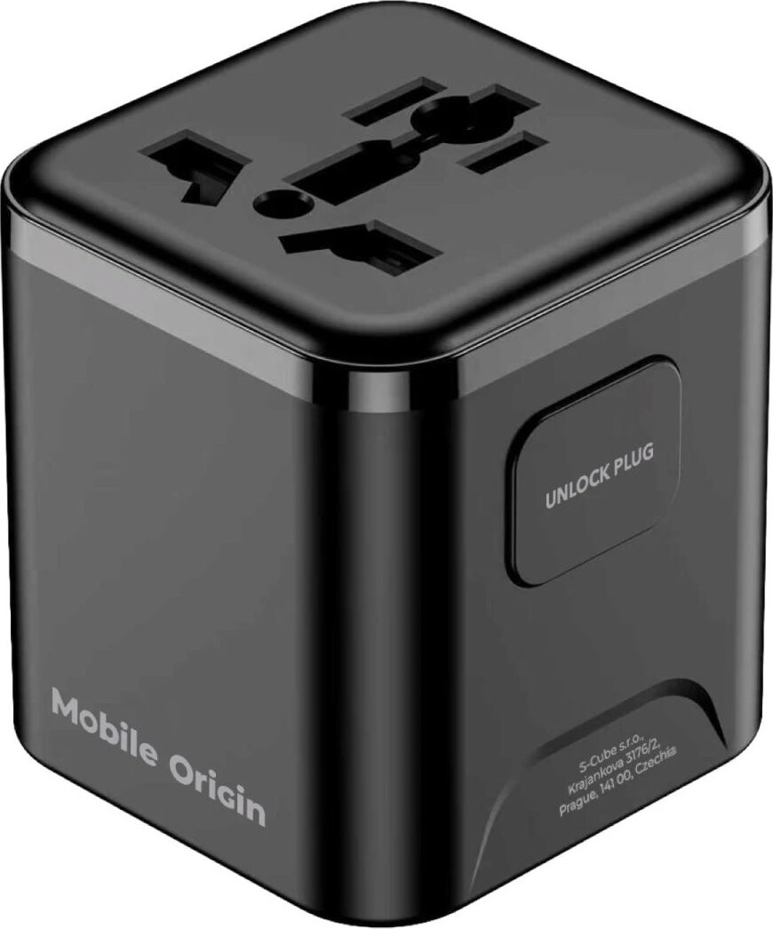 Mobile Origin Universal Travel Adapter PW30 EU/UK/US/AUS Black