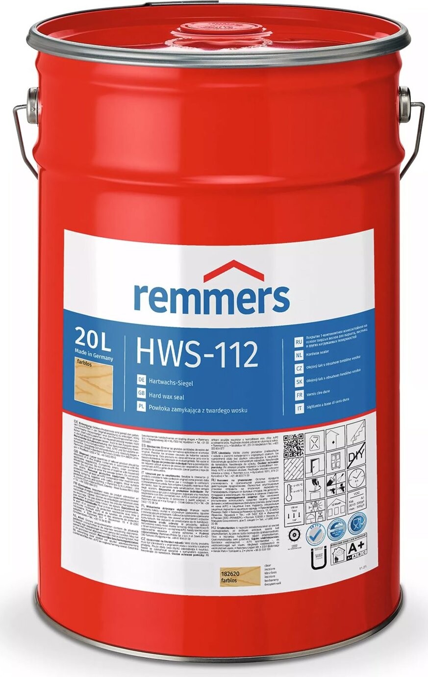 Remmers HWS 112 Tvrdý vosk bezbarvý, 20 l