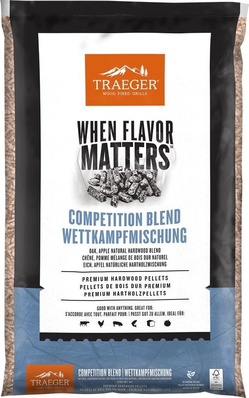 TRAEGER Competition Pellets - Jabloň + Dub 9 kg