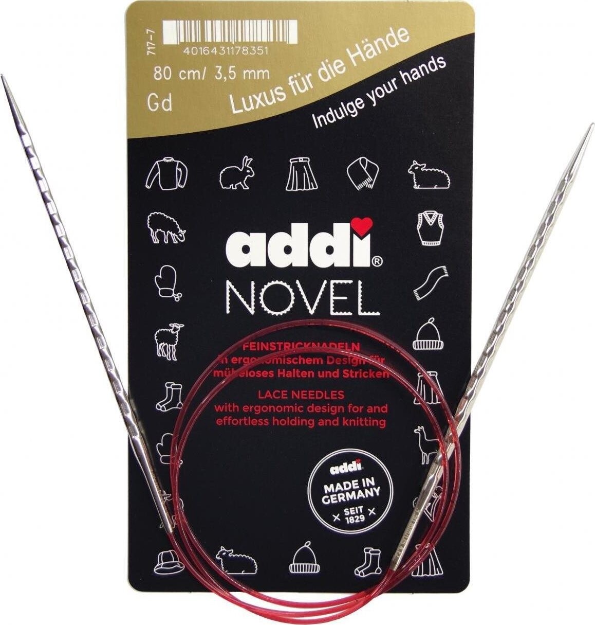 Kruhové jehlice Addi Novel 80cm / 3,0 mm
