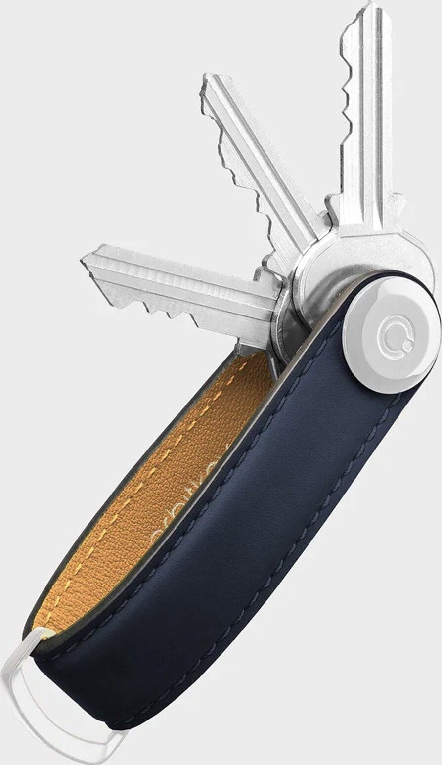 ORBITKEY Key Organiser Matte Leather – Dusk