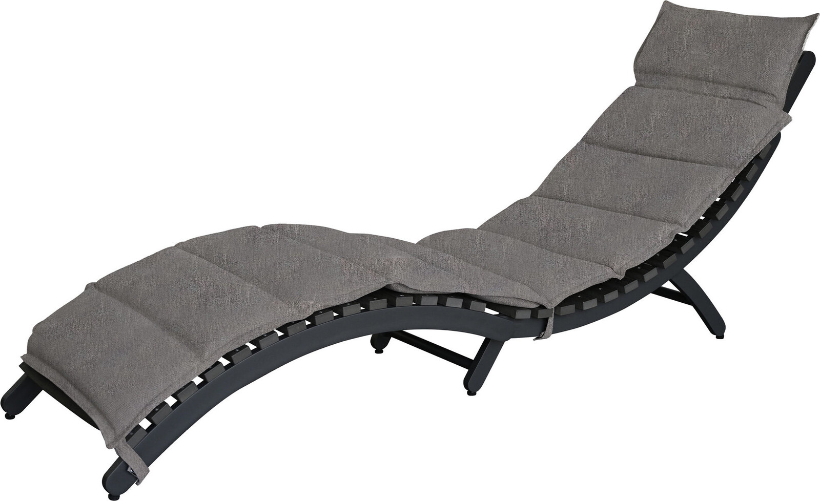 Autronic Záhradné ležadlo Aqualo, skladacie, hliník, sivé