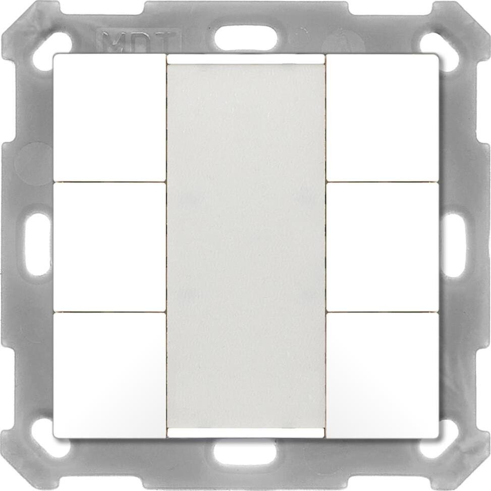 MDT Technologies KNX 6-tlačidlo, lesklá biela
