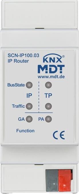 MDT Technologies IP Router, 2M, s funkciami emailu a času, s podporou KNX IP a Data Secure