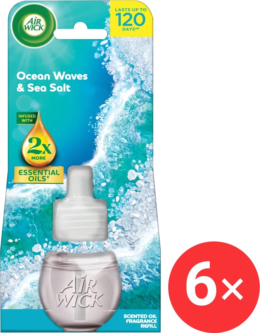 AIR WICK Electric, náplň Oceán a morská soľ, 6 x 19 ml