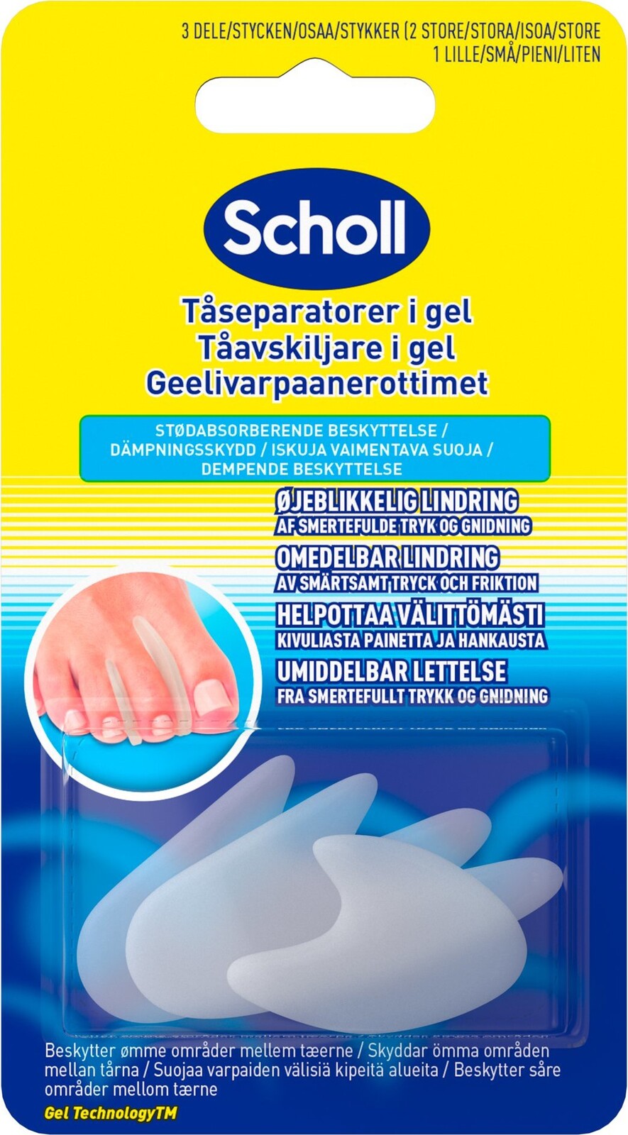 SCHOLL Gel Toe Separator 3 ks
