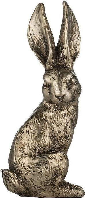 LENE BJERRE Veľkonočná dekorácia – Zajačik antik zlatý, 12 cm